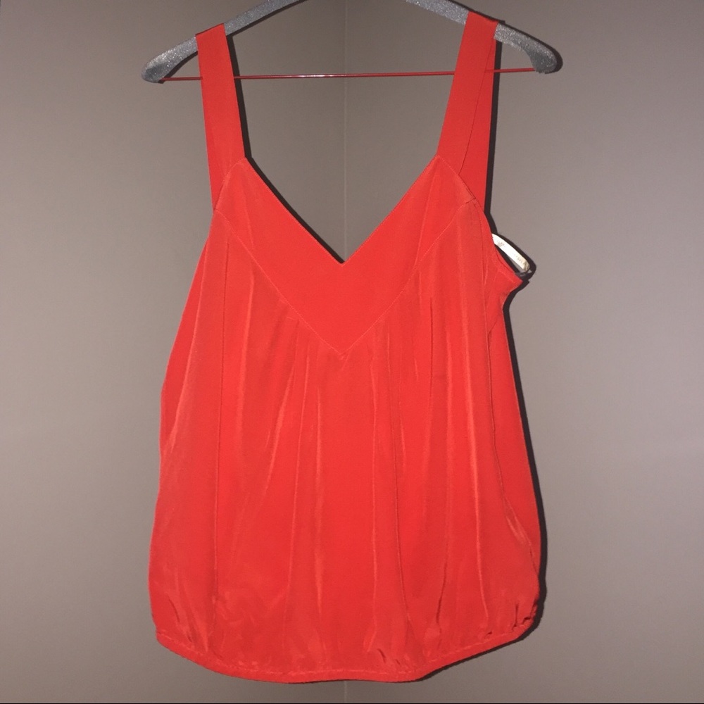 **SOLD** Twelfth Street Cynthia Vincent red silk tank top